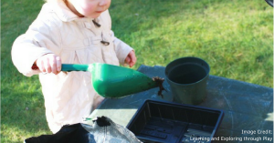 Planting flowers